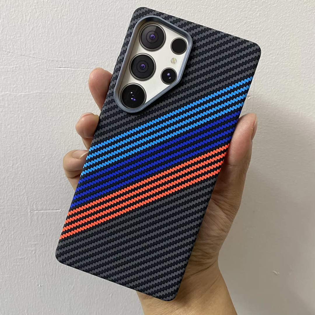 Luxo Life BMW Carbon Fiber MagSafe Hard Case for Samsung